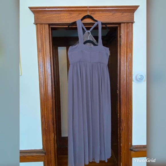 Slate & Willow- Charcoal Hayley Halter Gown - Picture 5 of 9